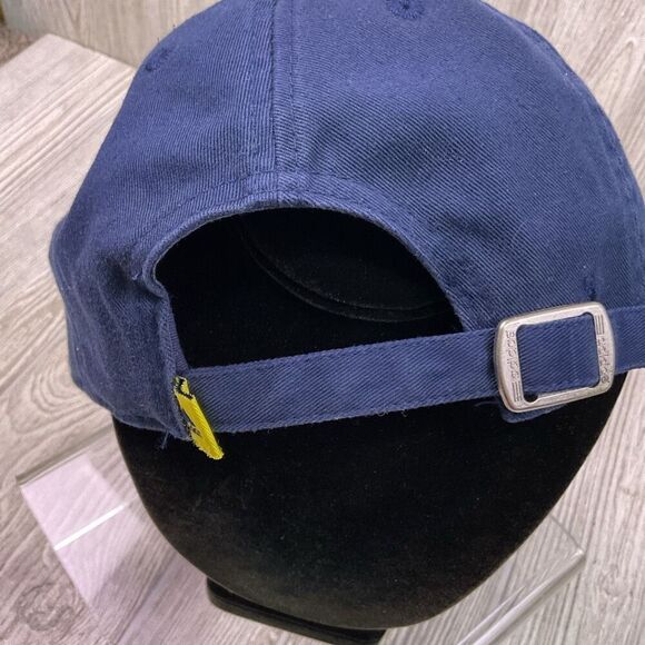 Vintage Y2K Adidas Michigan Wolverines Blue Gold Official Baseball Cap Hat Men's - Picture 7 of 9